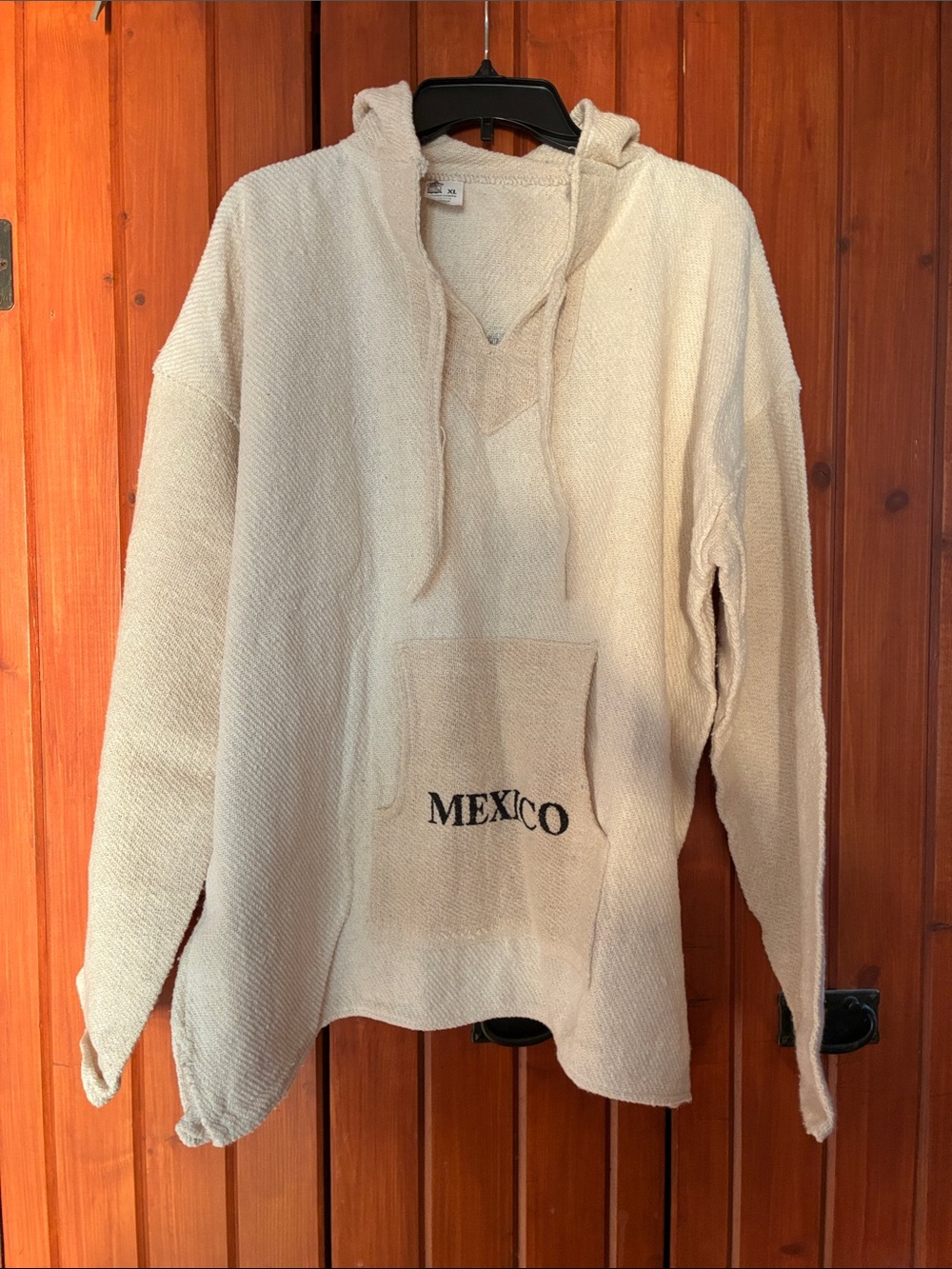 Harley-Davidson Cream V-Neck Baja Hoodie Sweater. MR